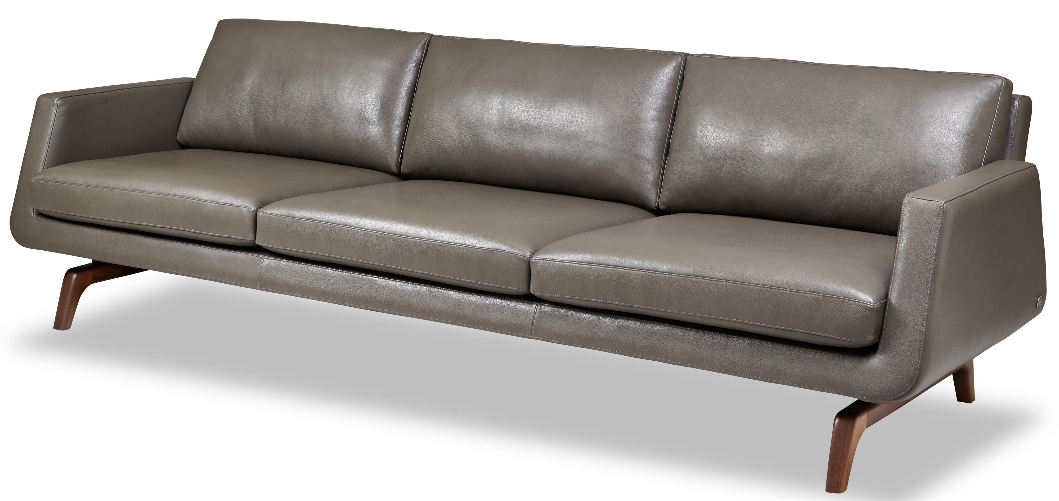 American Leather Nash Contemporary Sofa with Angular Track Arms